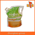 guangzhou manufacturer laminated materials liquid pouch with spout